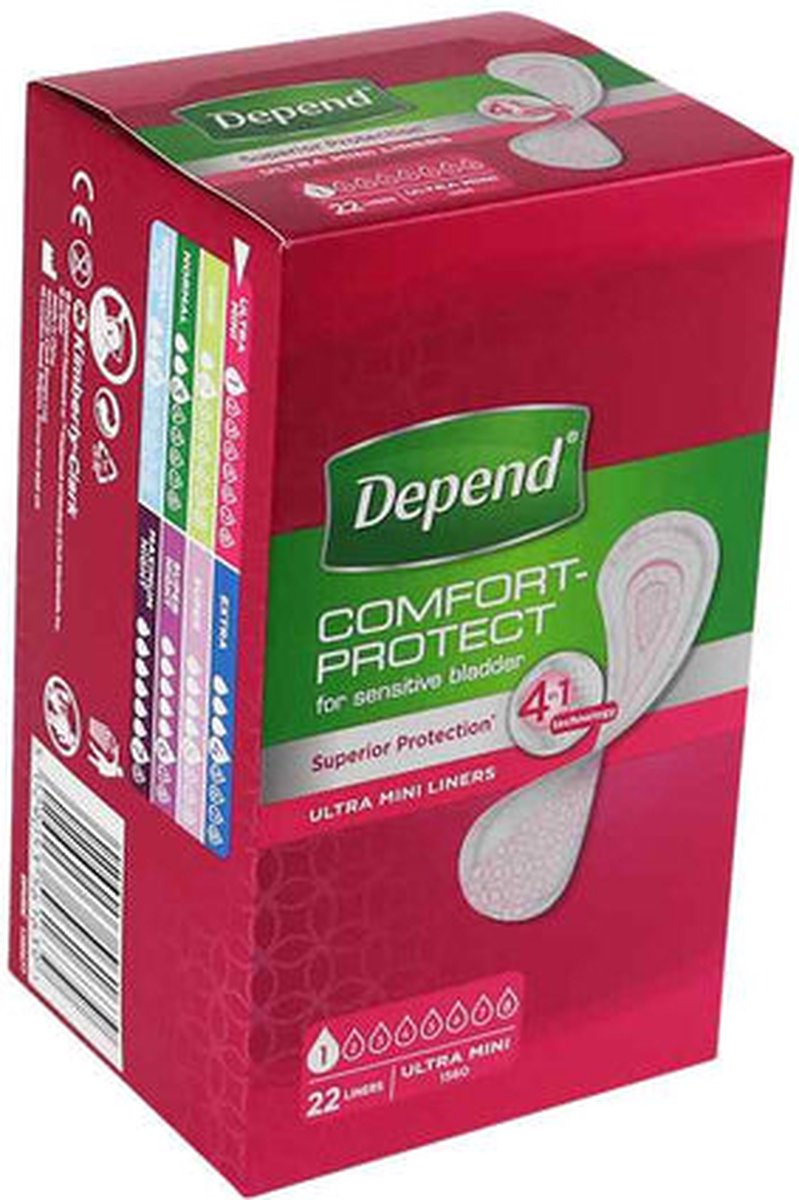 Goedkoopste Depend Verband Ultra Mini- 4 x 22 stuks voordeelverpakking