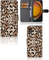 Book Cover Geschikt voor Samsung Galaxy Xcover 7 Smartphone Hoesje Leopard