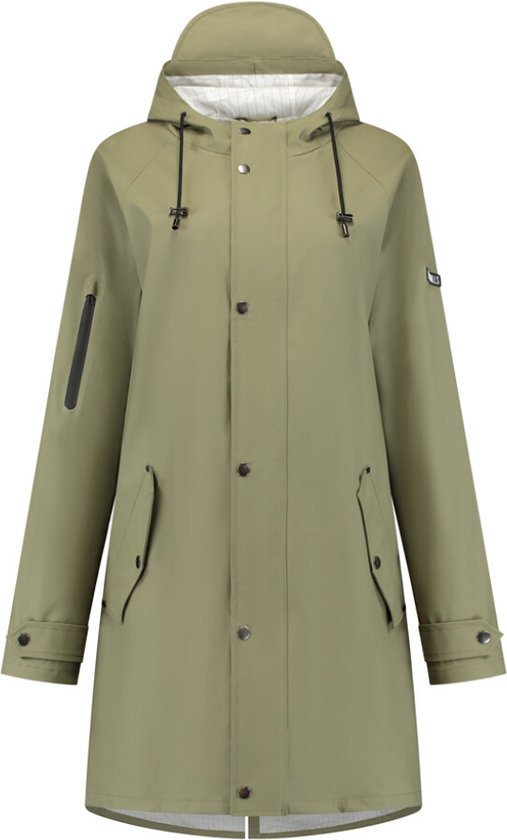 Mirage Regenjas Rainfall Trenchcoat maat S gemaakt van polyester soft touch olive green