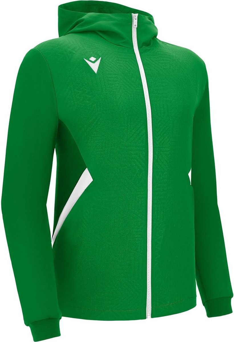 Macron Victory Tiamat Jas Met Kap Heren - Groen / Wit | Maat: 4XL