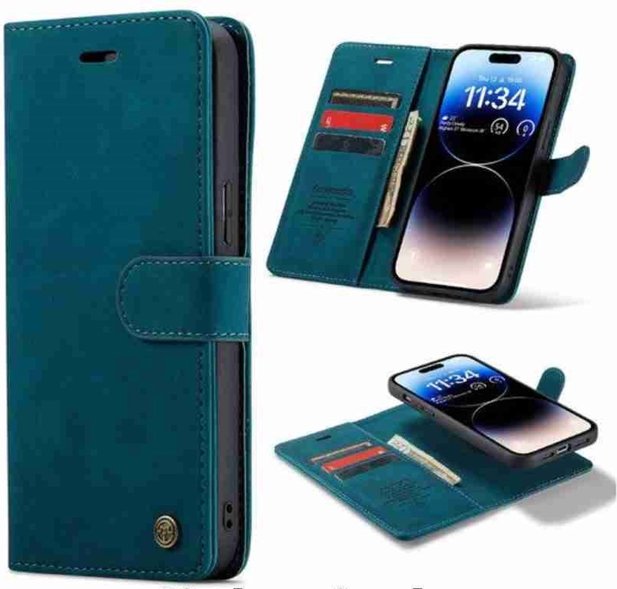 CaseMania – Geschikt voor – Samsung S24 Plus-S25 Plus – 2in1 BookCase – Pasjeshouder