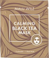 Malu Wilz - Calming Black Tea Mask (1stuk) - zwarte thee-extract voor optimale bescherming van de huid- gezichtsmasker