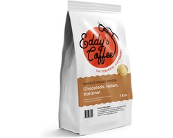 Eddy's Coffee - Verse Koffiebonen - Brasil 1 kg - Heerlijk subtiele koffie - Perfect voor Pistonmachine, Filter of Percolator