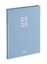 Brepols agenda 2024-2025 - HORIZON - CORAL - Weekoverzicht - Blauw - 14.8 x 21 cm