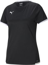 Puma Teamliga Shirt Korte Mouw Dames - Zwart | Maat: L