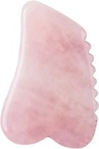 Gua Sha - Gua Sha steen - massage - rozenkwarts - gua sha schrapers met geribbelde zijkant - 100% natuurlijke rozenkwarts steen