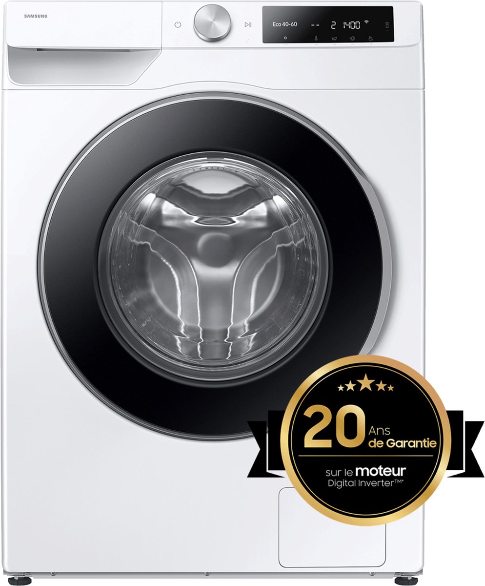 Samsung WW90DG6U85LE - Wasmachine - Wit - 9KG - Stoom - Autodose - Zelfreinigende wasmiddellade - AI Wash - AI Ecobubble - Spacemax