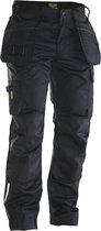 Jobman 2326 Craftsman Trousers Stretch 65232620 - Zwart/Zwart - C44