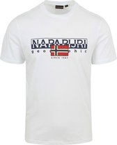 Napapijri - Aylmer T-shirt Wit - Heren - Maat L - Regular-fit