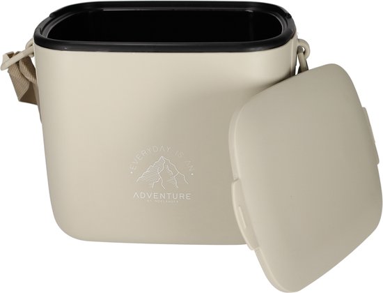 Norlander Koelbox Adventure - 5 Liter - Met draagriem - Polypropyleen - Taupe van Norlander — afbeelding 3