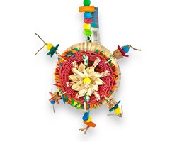 Papegaaienspeelgoed Pizza - Speelgoed Vogels - Parkieten Speelgoed - Vogelspeelgoed