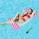 Waterhangmat - 2 Stuks - Inclusief Pomp - Water Hangmat - Luchtbed Zwembad - Luchtmatras Opblaasblaar - Zwembad - Strand - Waterspeelgoed - Vakantie - Must Have Voor In De Zomer!