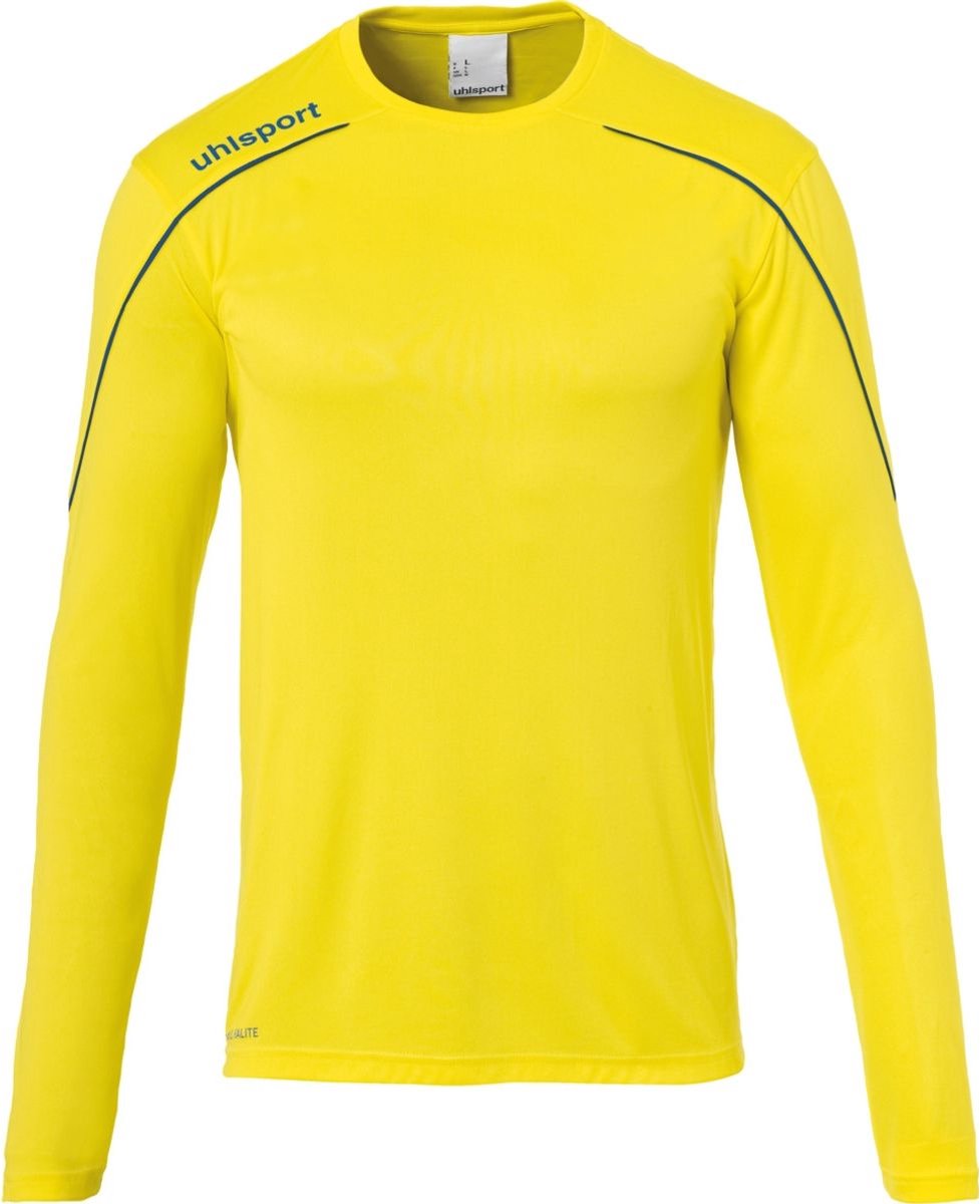 Uhlsport Stream 22 Voetbalshirt Lange Mouw Heren - Geel / Royal | Maat: XL