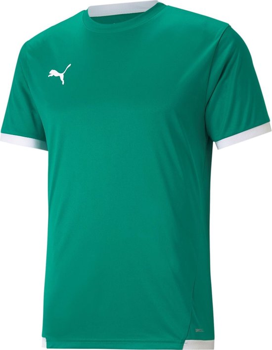 Puma Teamliga Shirt Korte Mouw Kinderen - Groen / Wit | Maat: 176