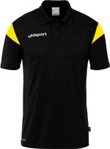 Uhlsport Squad 27 Polo Heren - Zwart / Limoen | Maat: 4XL