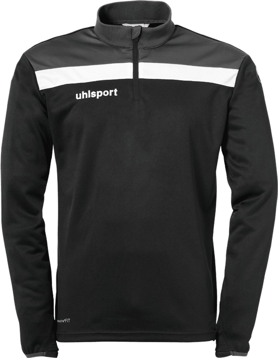 Uhlsport Offense 23 Ziptop Heren - Zwart / Antraciet / Wit | Maat: 3XL