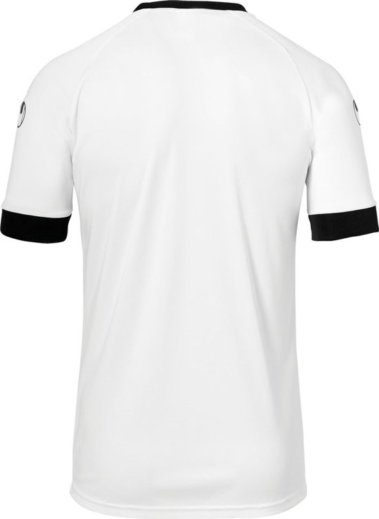Uhlsport Division 2.0 Shirt Korte Mouw Kinderen - Wit / Zwart | Maat: 128