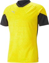 Puma Team Cup T-Shirt Heren - Geel / Zwart | Maat: 3XL