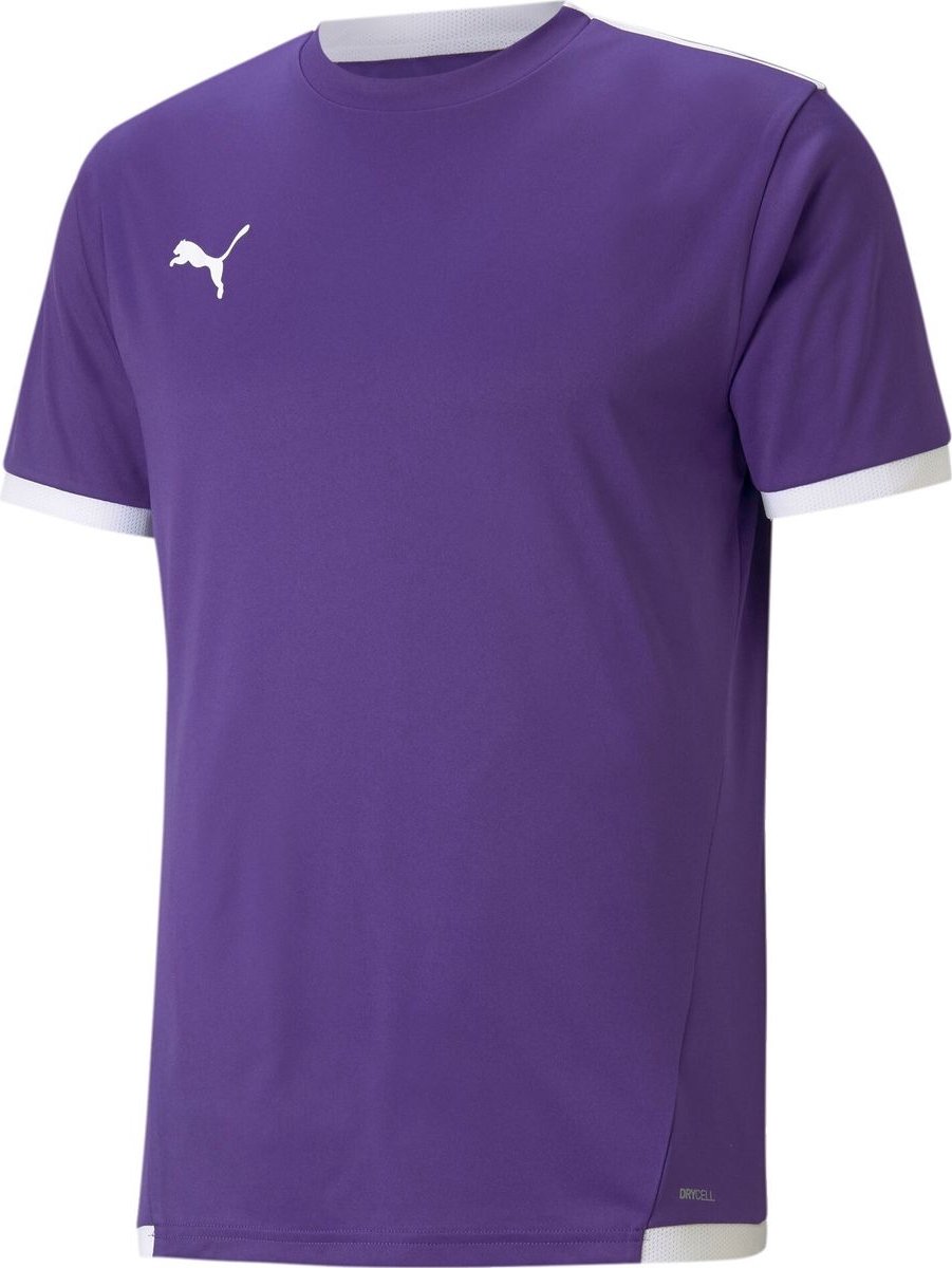 Puma Teamliga Shirt Korte Mouw Heren - Paars / Wit | Maat: XL