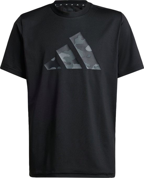 adidas Performance Train Essentials Seasonal Print T-shirt Kids - Kinderen  - Zwart- 116 | bol