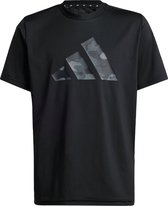 adidas Sportswear Train Essentials Seasonal Print T-shirt Kids - Kinderen - Zwart- 128