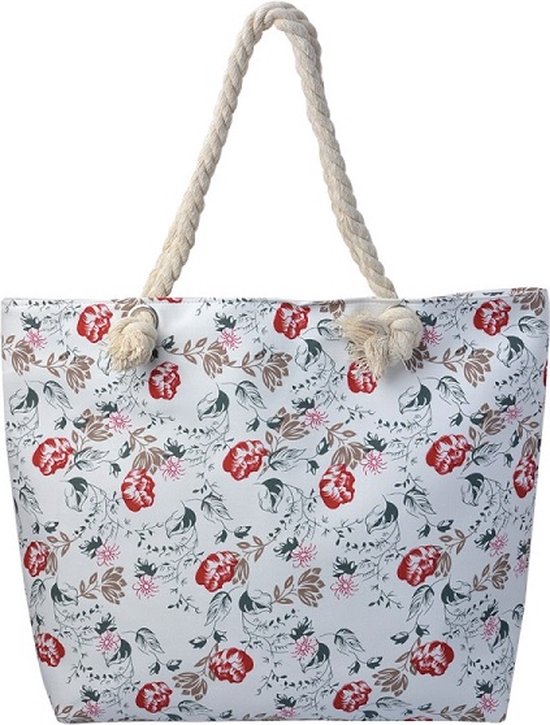 Facile à avoir, ce joyeux sac à main fleuri. Pratique à utiliser comme sac de bain, petit sac de plage (43x33cm) ou cabas (boulevard). Déperlant et doublé. Un joli sac pour s'offrir ou pour offrir à quelqu'un.