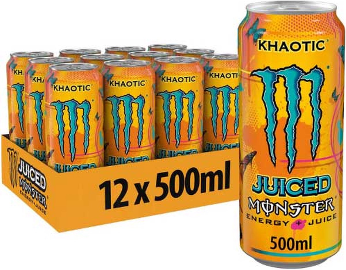 Goedkoopste Monster Energy Khaotic 12x 500ml Khaotic