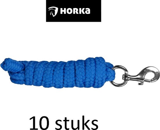 Foto: Horka 10 halstertouwen voordeelpak royal blue