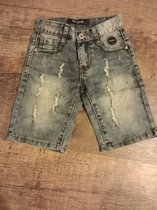 Jeans short - Marshall jeans - washed blue - maat 152