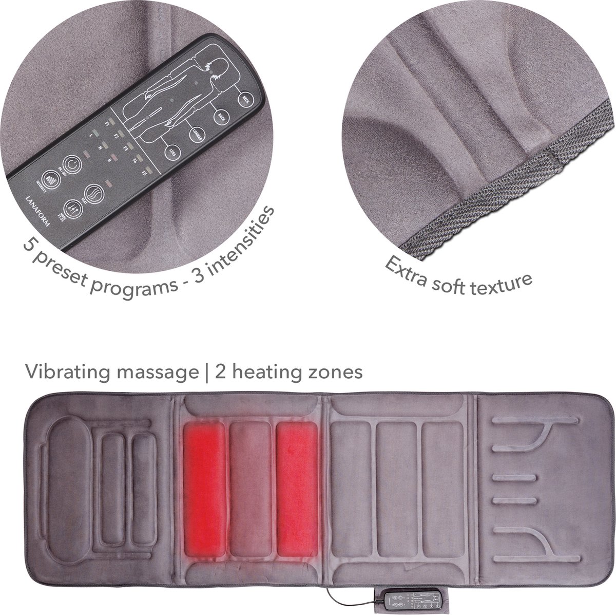 Lanaform Lanaform Massage Mattress Massagemat - afbeelding 5