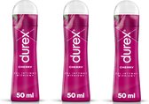 Durex Play Cherry Glijmiddel - 150 ml (3 x 50ml) - op Waterbasis met heerlijke Kersensmaak - Brievenbuspakket - Hoge Kwantumkorting