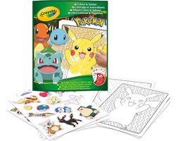 Crayola - Kleurboek - Pokemon Kleurboek met Stickers voor Kinderen