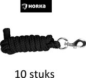 Horka - 10 halstertouwen - Voordeelpak - Zwart
