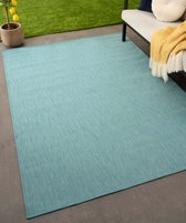 Buitenkleed effen - Flip turquoise 160x220 cm