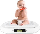 Silvergear Bébé Scale - Pèse-bébé - Balance numérique - Balance pour animaux - Jusqu'à 20 kg - Wit