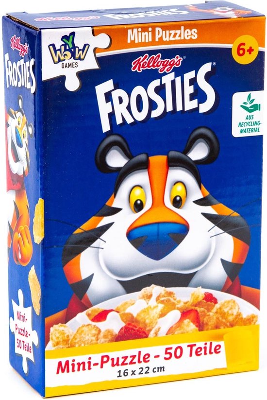 Kellogg’s Frosties puzzel - volwassenen - kinderen - 16 cm x 22 cm - Spaar ze allemaal - Inclusief luxe verpakking - Uitdeelcadeau