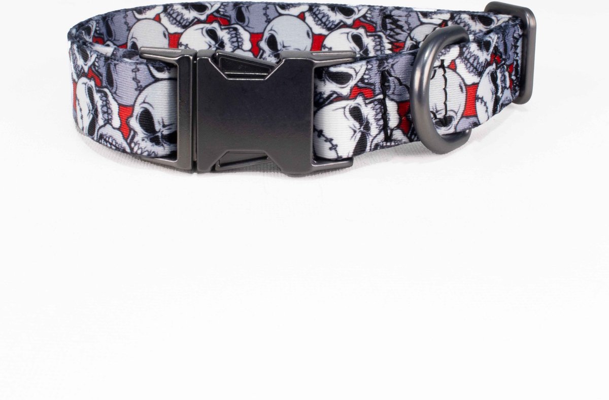 Luxe Halsband voor Honden-Metaal-Verstelbaar- 26 Cm-40 Cm x 2 Cm-D92