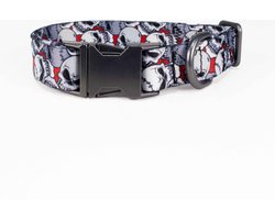 Luxe Halsband voor Honden-Metaal-Verstelbaar- 26 Cm-40 Cm x 2 Cm-D92