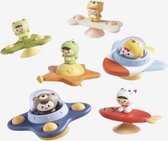 Fidget Toys - Zuignap Spinner Speelgoed - 6 stuks - Fidget spinner - Sensorisch Speelgoed - Baby - Badspeelgoed - Speelgoed - Badspinner - NIEUW - Kinderen!