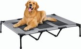 MaxxPet Hondenstretcher - Opvouwbaar Hondenbed - Verkoelend Honden ligbed - Honden hangmat draagbaar - 122x91x23cm - Grijs