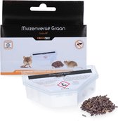 Knock Pest Control Muizenvergif Graan - Lokaas - Lokmiddel - Ongediertebestrijding - Voor Muizen en Ratten - Veilig in Woningen - 10 gram