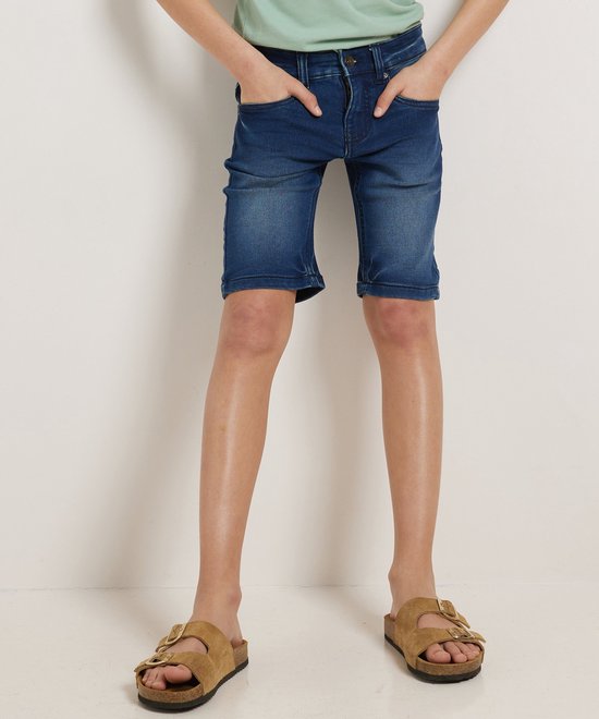 TerStal Jongens / Kinderen Europe Kids Slim Fit Jogg Jeans Bermuda Donkerblauw In Maat 134