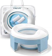 Toilet Training 3-in-1 Portable Foldable WC Trainer with Removable Reusable Liner - Suitable for Boys Girls with Splash Protection