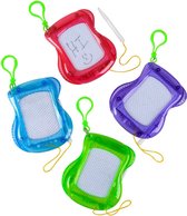 Mini Magnetisch Tekenbord voor Kinderen - Pak van 12 Rugzak Sleutelhanger Clip Tekenborden, Uitwisbaar Doodle Schets en Schrijfblok voor Jongens en Meisjes, Verjaardagsfeestje en Goodie Bag Vuller