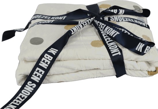Snoezelkont Stippen - XXL Fleece Deken - 300x300 cm - Tijdloos Patroon - Comfortabel en Stijlvol