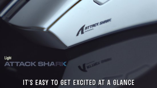 ATTACK SHARK R1 Draadloze Gaming Muis - Wired/2.4G/BT5.2 - Lichtgewicht 59G - PAW3311 - 18000DPI - Rood
