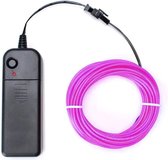 LED Neon Glow Touw - (Paars) - 3 Meter - Lichtgevende kabel - Geschikt voor DIY Kostuums, Feestkleding en Decoratie - Ideaal voor Kerst, Dans en Rave Feesten