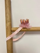 Haarband kroon-prinsessenkroon-newborn fotoshoot-newborn kroontje-kroon-roze kroon-crown-fotoshoot kroontje-glitter kroontje