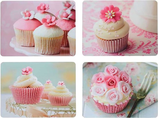 Foto: Kitchencraft cork placemats cupcake back laminated set of 4