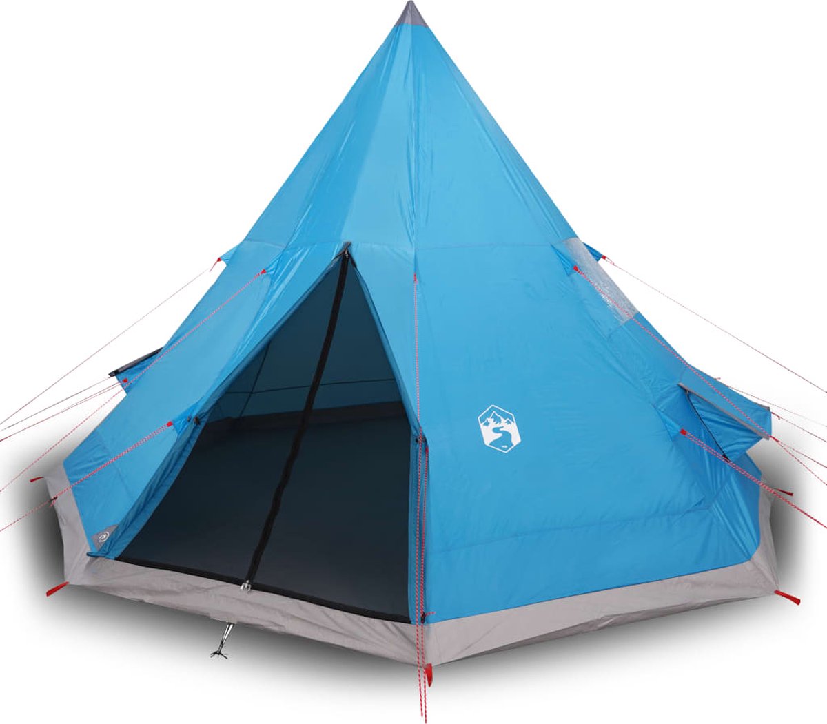 vidaXL Tipitent 4-persoons waterdicht blauw
